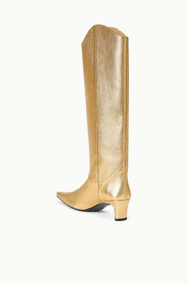 STAUD Boots Women STAUD WESTERN WALLY BOOT GOLD STAUD Boots Women STAUD WESTERN WALLY BOOT GOLD