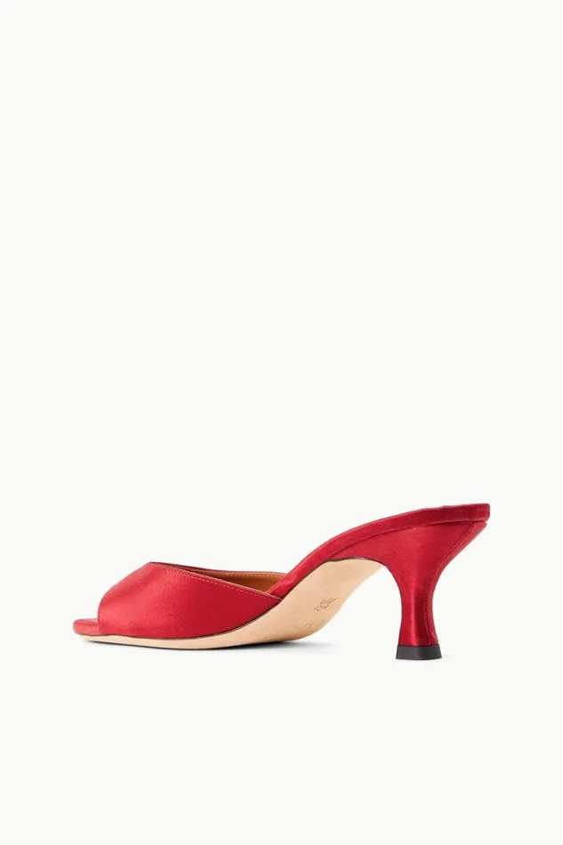 STAUD Bridal Women STAUD BRIGITTE MULE RUBY SATIN STAUD Bridal Women STAUD BRIGITTE MULE RUBY SATIN