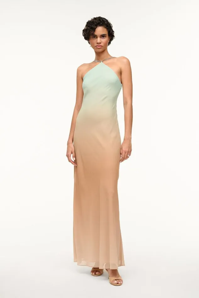 STAUD Bridal Women STAUD CADENCE DRESS CARIBBEAN OMBRE