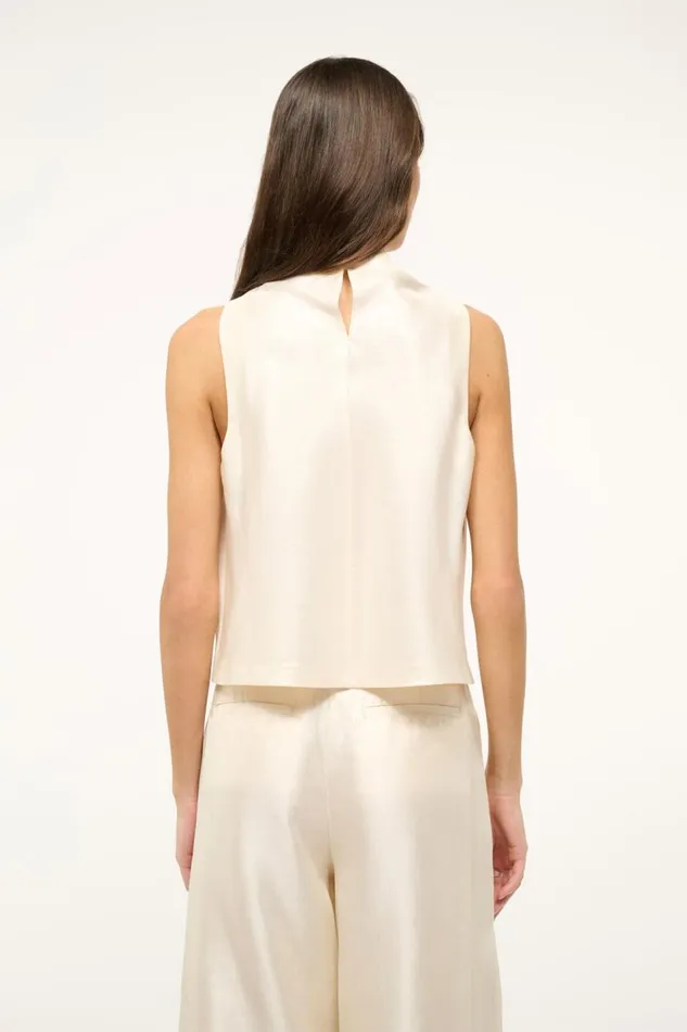 STAUD Bridal Women STAUD ROCHELLE TOP IVORY STAUD Bridal Women STAUD ROCHELLE TOP IVORY