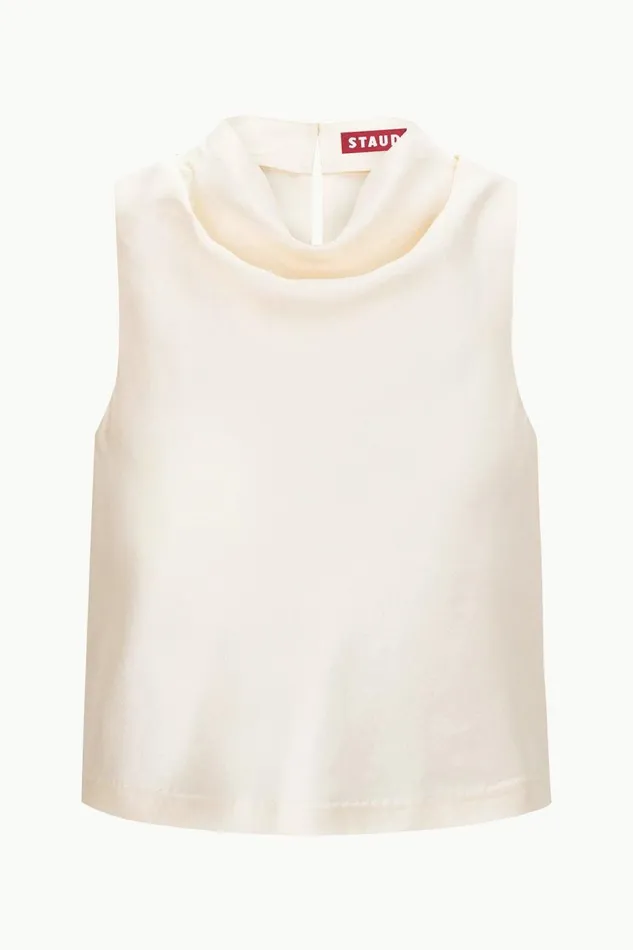STAUD Bridal Women STAUD ROCHELLE TOP IVORY STAUD Bridal Women STAUD ROCHELLE TOP IVORY