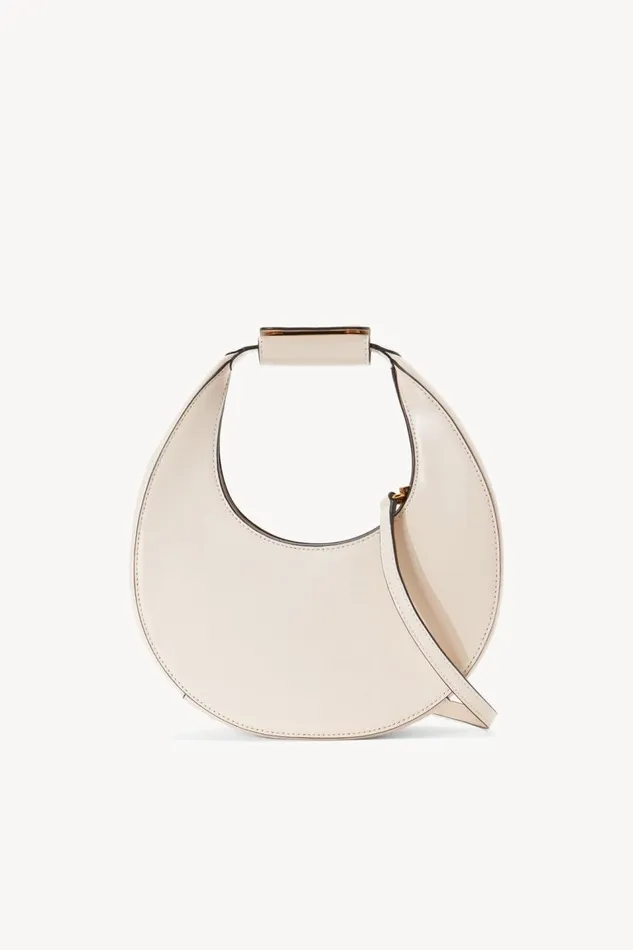 STAUD Crossbody Women MINI MOON BAG CREAM