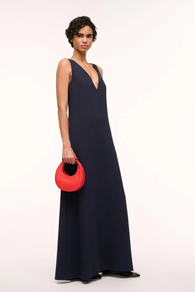 STAUD Crossbody Women STAUD GOODNIGHT MOON BAG RED ROSE STAUD Crossbody Women STAUD GOODNIGHT MOON BAG RED ROSE
