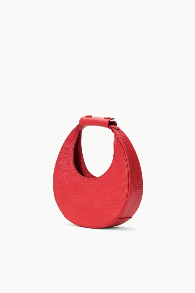 STAUD Crossbody Women STAUD GOODNIGHT MOON BAG RED ROSE STAUD Crossbody Women STAUD GOODNIGHT MOON BAG RED ROSE