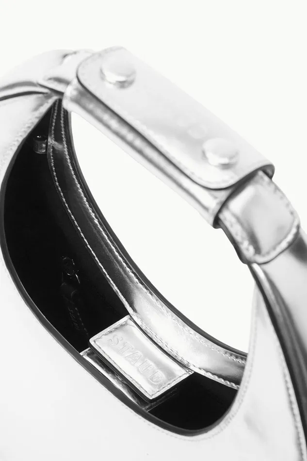 STAUD Crossbody Women STAUD MINI MOON BAG CHROME STAUD Crossbody Women STAUD MINI MOON BAG CHROME
