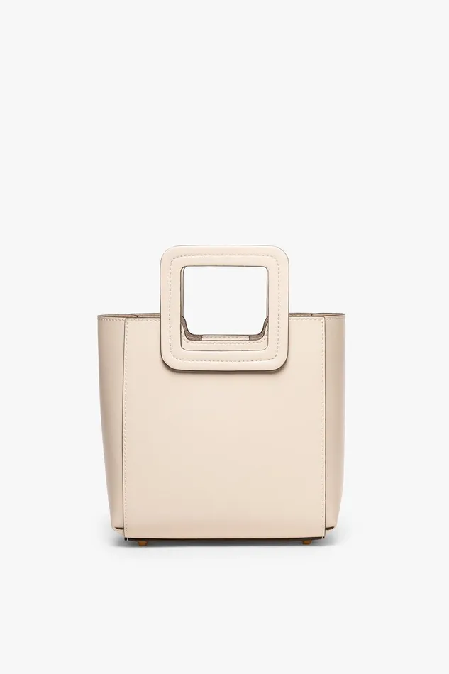 STAUD Crossbody Women STAUD MINI SHIRLEY LEATHER BAG CREAM