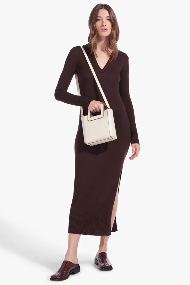 STAUD Crossbody Women STAUD MINI SHIRLEY LEATHER BAG CREAM STAUD Crossbody Women STAUD MINI SHIRLEY LEATHER BAG CREAM