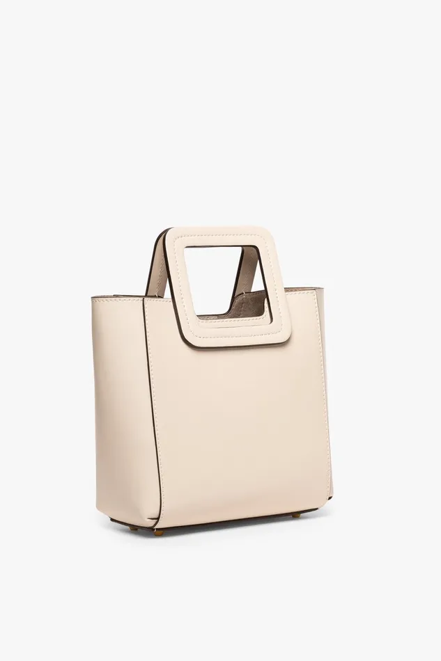 STAUD Crossbody Women STAUD MINI SHIRLEY LEATHER BAG CREAM STAUD Crossbody Women STAUD MINI SHIRLEY LEATHER BAG CREAM