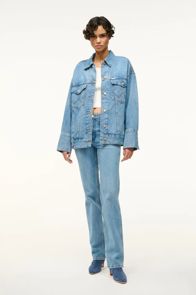 STAUD Denim Women STAUD WRANGLER THE BIGGEST JEAN JACKET STAUD Denim Women STAUD WRANGLER THE BIGGEST JEAN JACKET