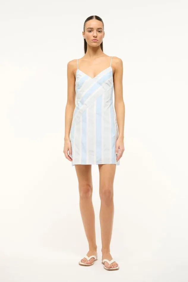 STAUD Dresses Women STAUD BIANCO DRESS ADRIATIC STRIPE