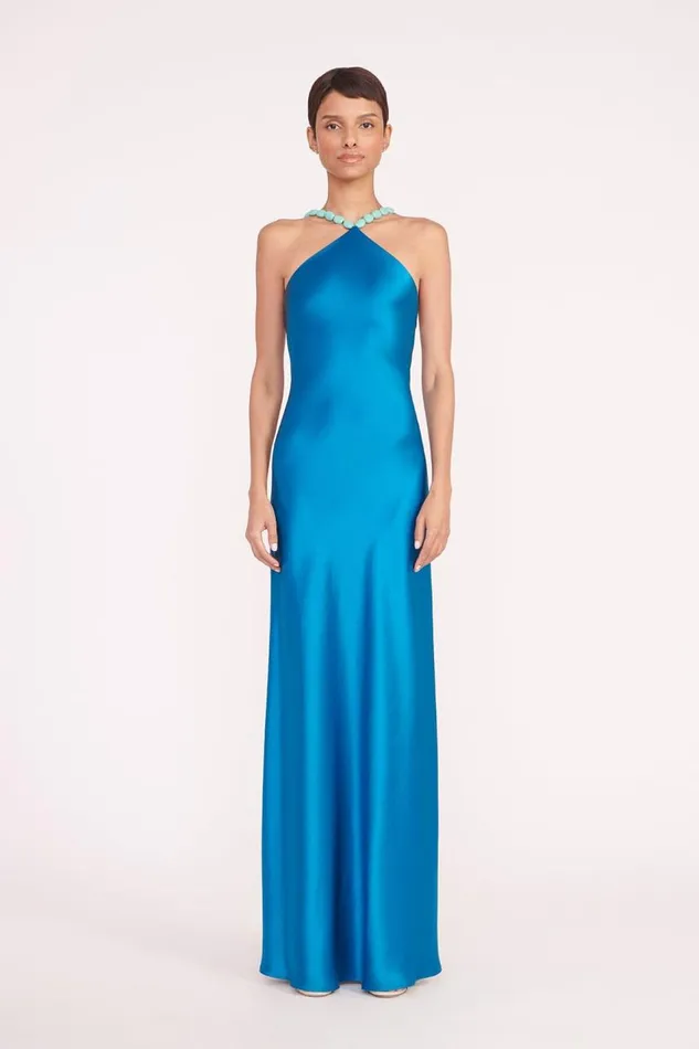 STAUD Dresses Women STAUD CADENCE DRESS ISLAND BLUE
