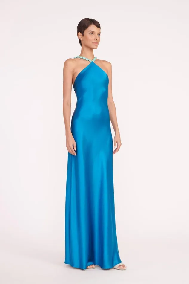 STAUD Dresses Women STAUD CADENCE DRESS ISLAND BLUE STAUD Dresses Women STAUD CADENCE DRESS ISLAND BLUE