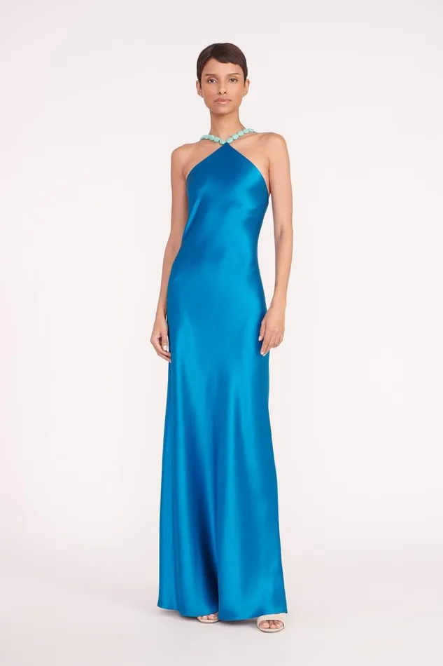 STAUD Dresses Women STAUD CADENCE DRESS ISLAND BLUE STAUD Dresses Women STAUD CADENCE DRESS ISLAND BLUE