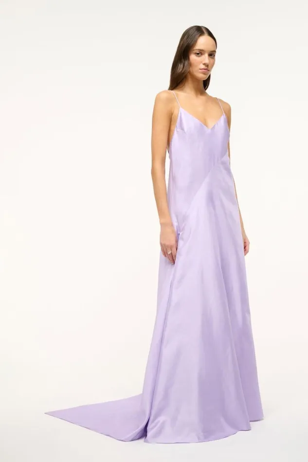 STAUD Dresses Women STAUD MAXI LEONARDO DRESS LILAC STAUD Dresses Women STAUD MAXI LEONARDO DRESS LILAC
