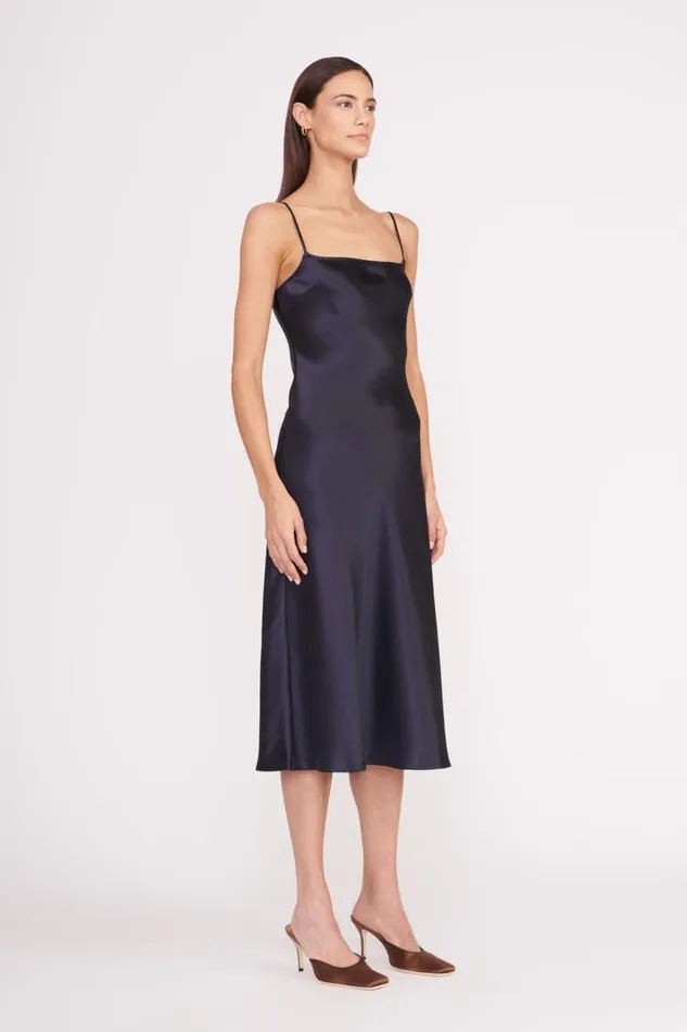 STAUD Dresses Women STAUD MEANDER DRESS NAVY STAUD Dresses Women STAUD MEANDER DRESS NAVY