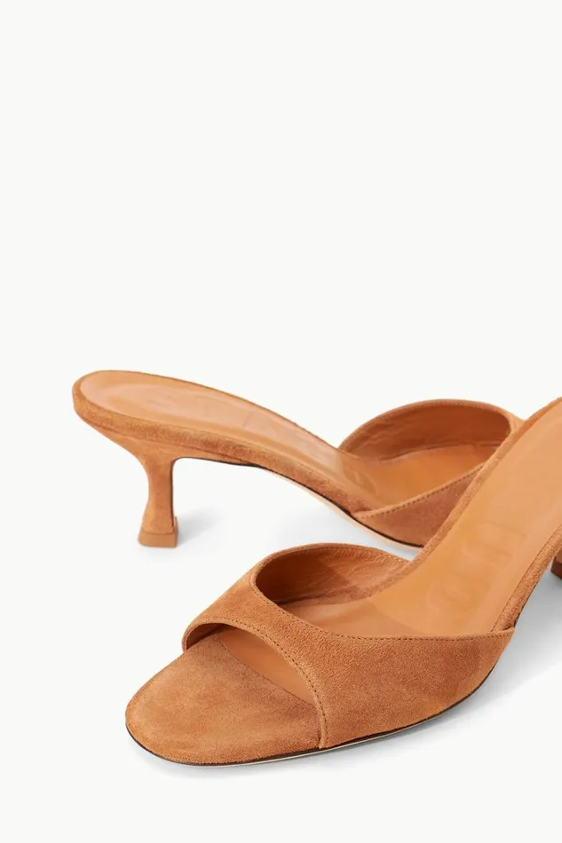 STAUD Heels Women STAUD BRIGITTE MULE TAN SUEDE STAUD Heels Women STAUD BRIGITTE MULE TAN SUEDE