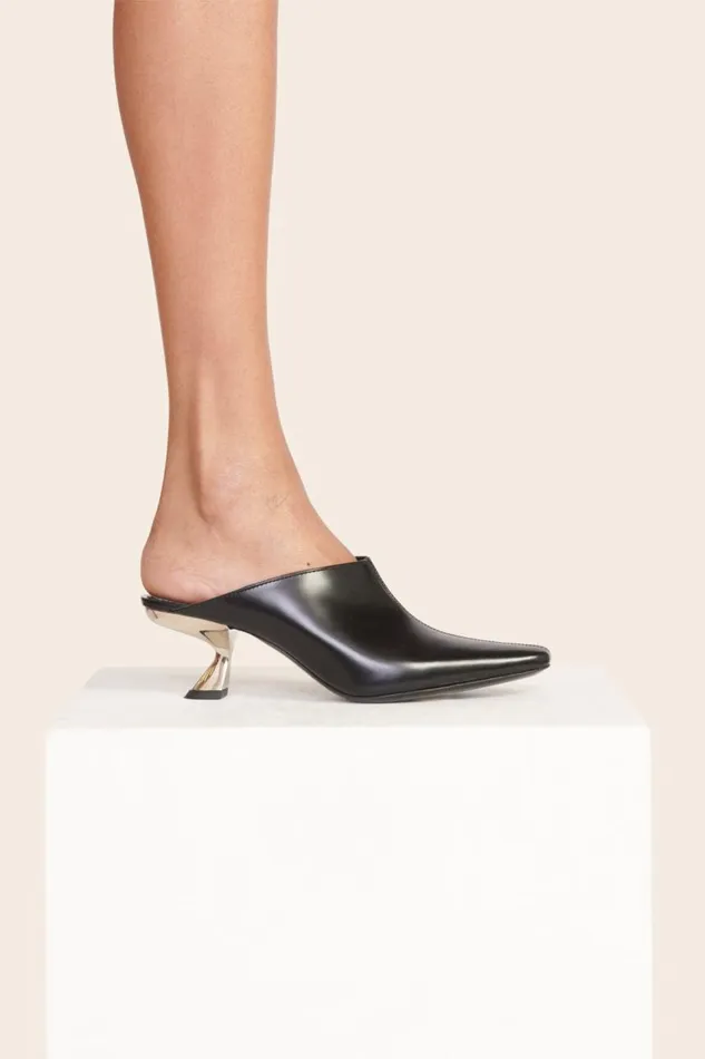 STAUD Mules and Flats Women STAUD JAX MULE BLACK METALS STAUD Mules and Flats Women STAUD JAX MULE BLACK METALS