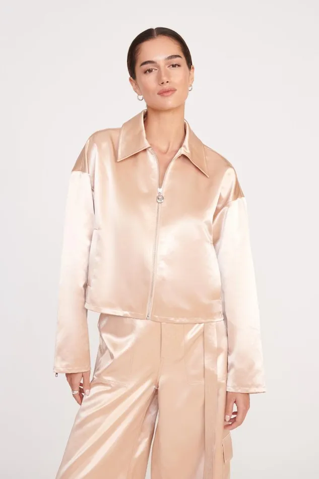 STAUD Outerwear and Jackets Women STAUD LENNOX JACKET BEIGE