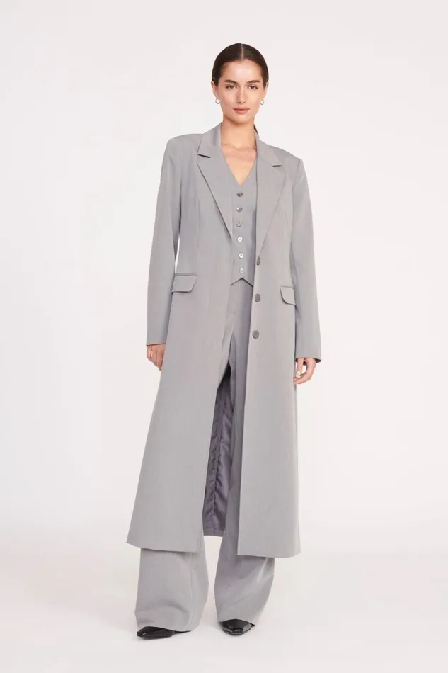 STAUD Outerwear and Jackets Women STAUD RALPH COAT HEATHER GREY