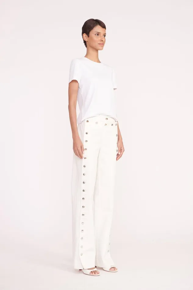 STAUD Pants and Shorts Women STAUD CARTER PANT WHITE STAUD Pants and Shorts Women STAUD CARTER PANT WHITE