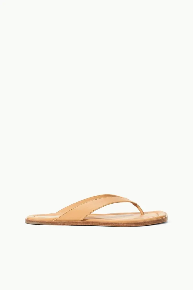 STAUD Sandals Women STAUD DANTE THONG SLIDE PORCINI