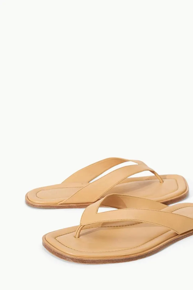 STAUD Sandals Women STAUD DANTE THONG SLIDE PORCINI STAUD Sandals Women STAUD DANTE THONG SLIDE PORCINI