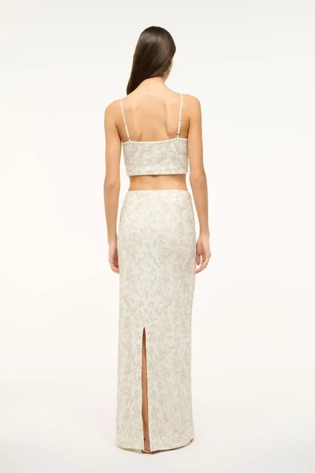 STAUD Skirts Women STAUD BARLETTA SKIRT IVORY STAUD Skirts Women STAUD BARLETTA SKIRT IVORY
