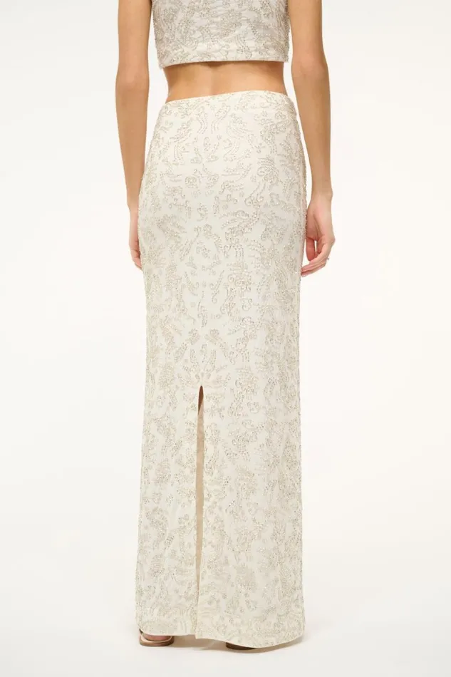 STAUD Skirts Women STAUD BARLETTA SKIRT IVORY STAUD Skirts Women STAUD BARLETTA SKIRT IVORY