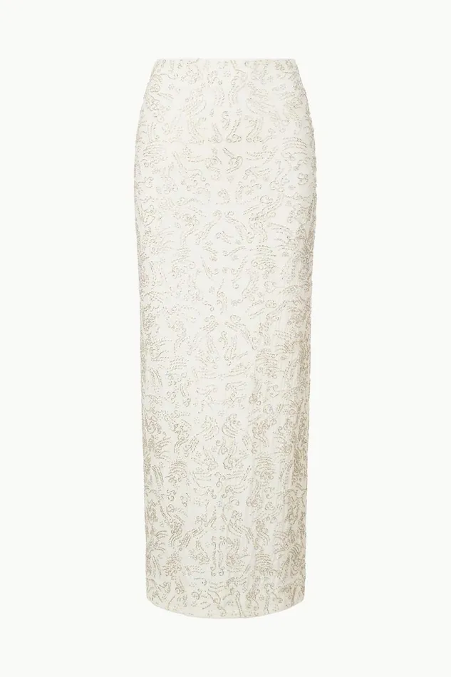 STAUD Skirts Women STAUD BARLETTA SKIRT IVORY STAUD Skirts Women STAUD BARLETTA SKIRT IVORY