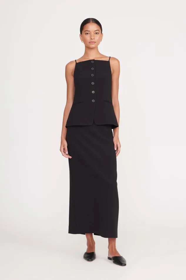 STAUD Skirts Women STAUD SMITH SKIRT BLACK