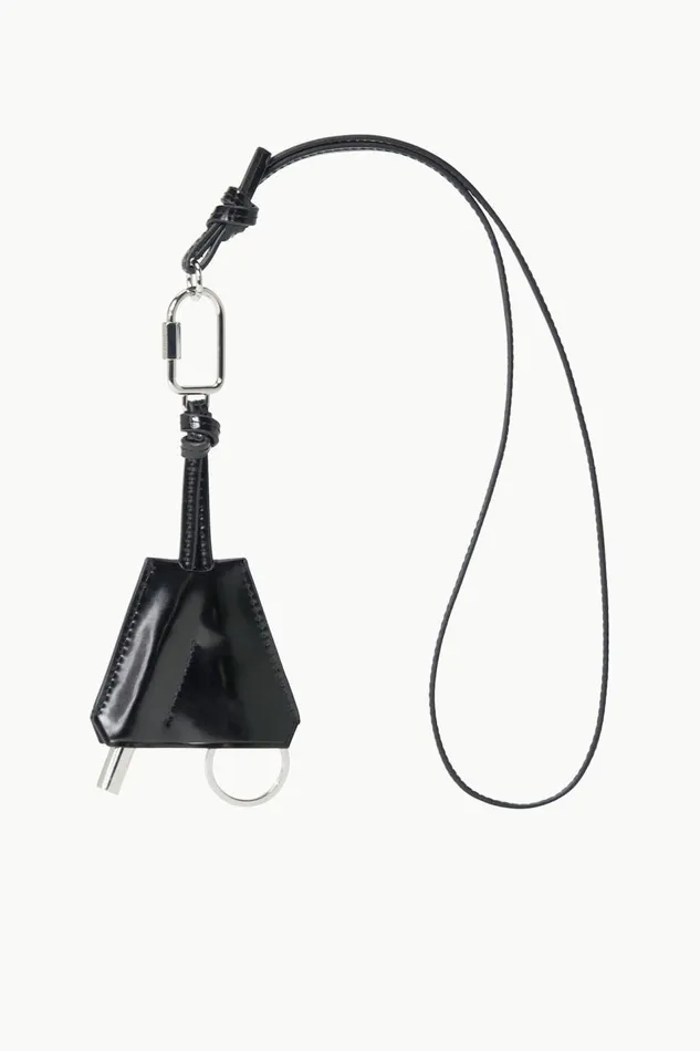 STAUD Small Leather Goods Women STAUD SAFETY WHISTLE KEY FOB BLACK