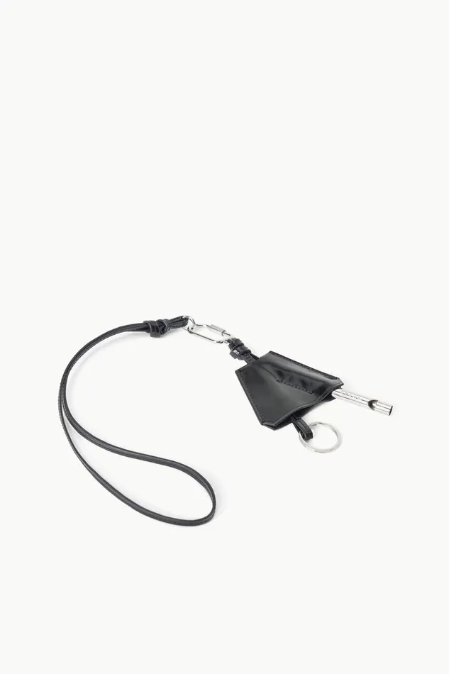 STAUD Small Leather Goods Women STAUD SAFETY WHISTLE KEY FOB BLACK STAUD Small Leather Goods Women STAUD SAFETY WHISTLE KEY FOB BLACK