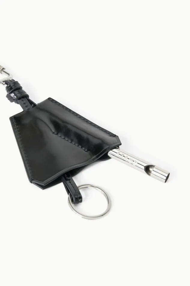 STAUD Small Leather Goods Women STAUD SAFETY WHISTLE KEY FOB BLACK STAUD Small Leather Goods Women STAUD SAFETY WHISTLE KEY FOB BLACK