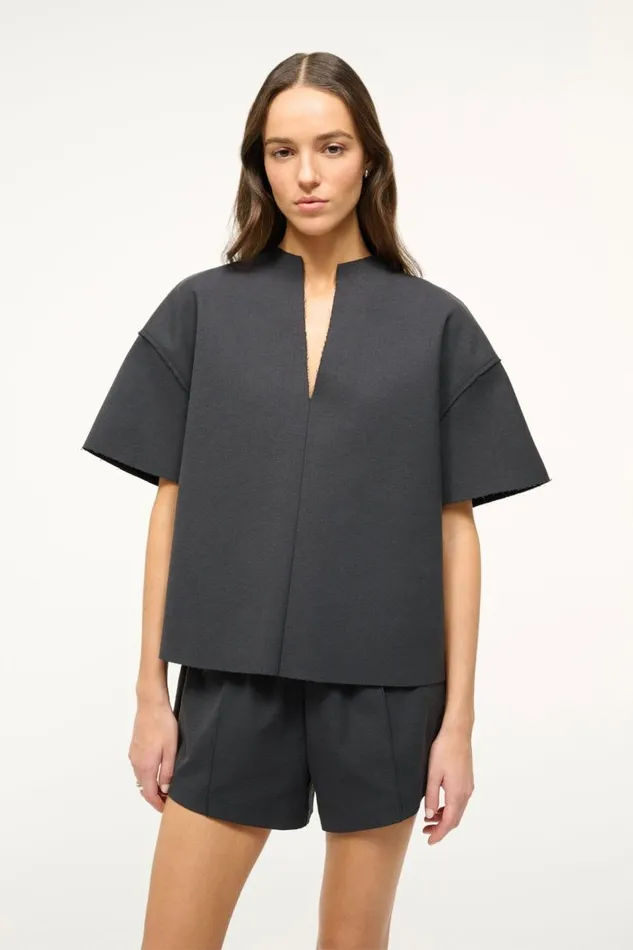 STAUD Tops Women STAUD AMIGONI TOP BLACK