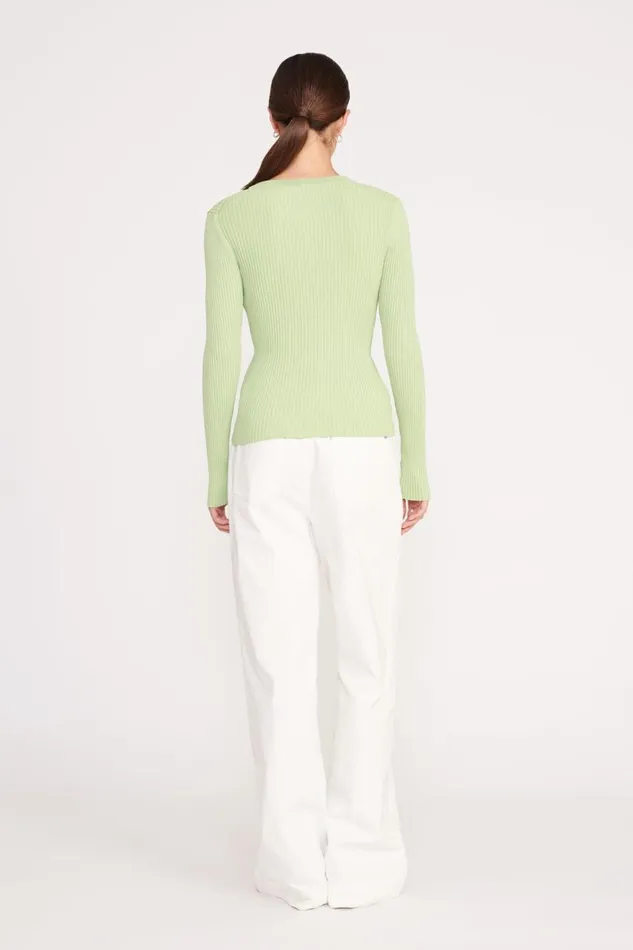 STAUD Tops Women STAUD CARGO SWEATER MATCHA STAUD Tops Women STAUD CARGO SWEATER MATCHA
