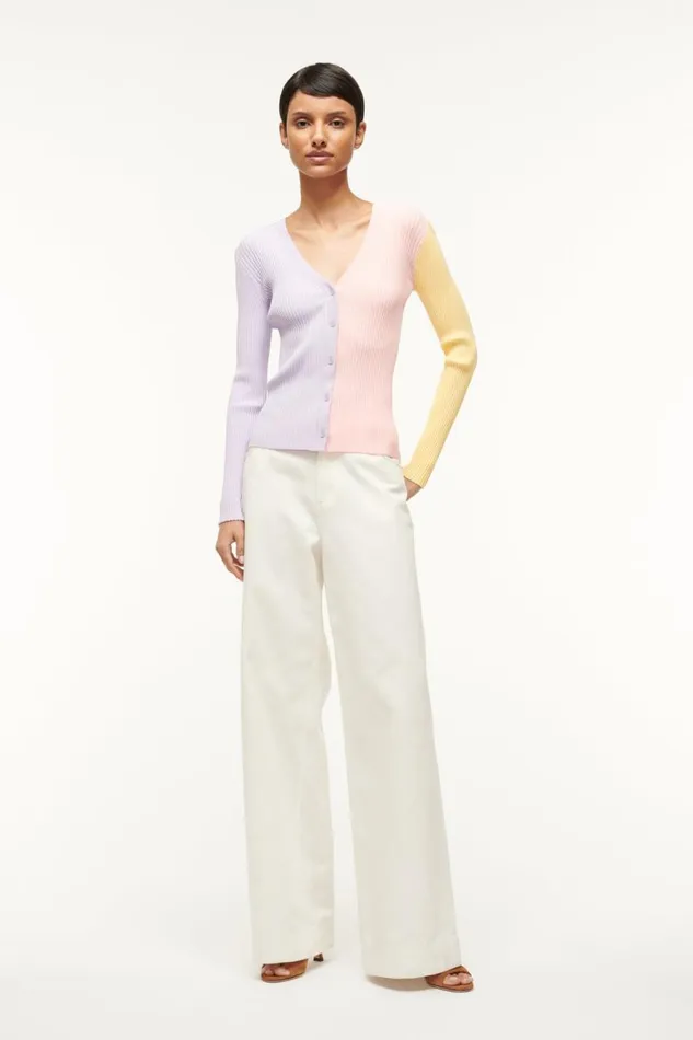 STAUD Tops Women STAUD CARGO SWEATER PINK SHERBET
