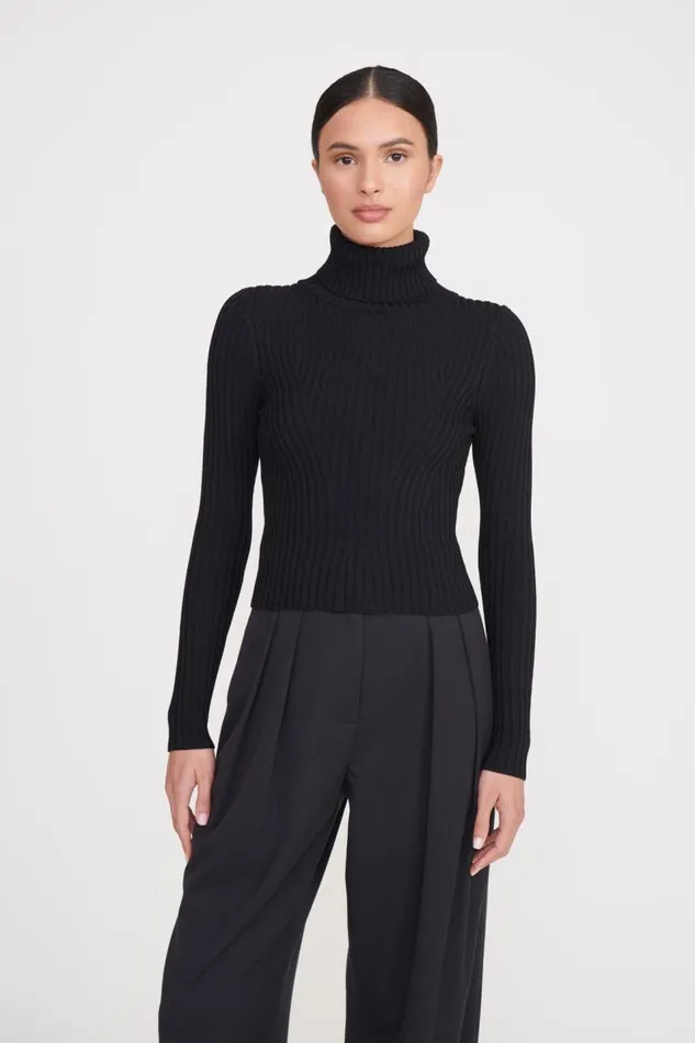 STAUD Tops Women STAUD JACE TOP BLACK
