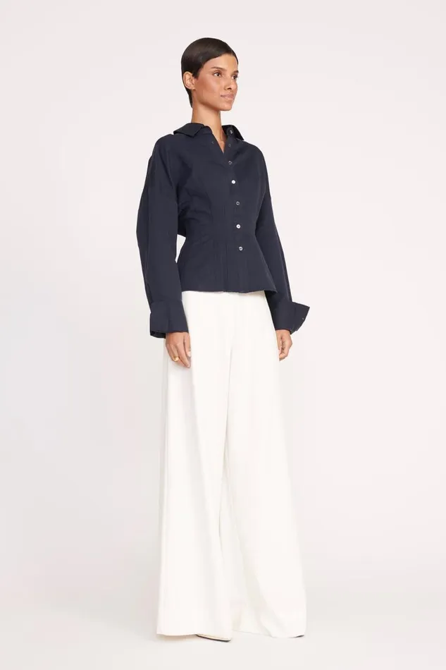 STAUD Tops Women STAUD OPHELIA TOP NAVY STAUD Tops Women STAUD OPHELIA TOP NAVY
