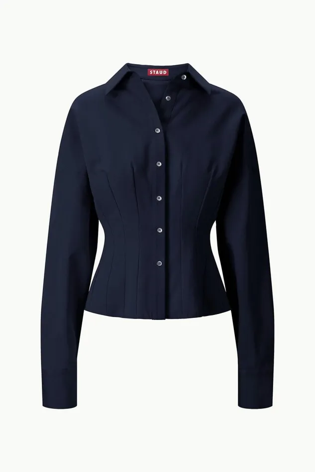 STAUD Tops Women STAUD OPHELIA TOP NAVY STAUD Tops Women STAUD OPHELIA TOP NAVY