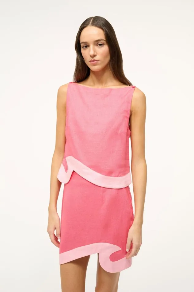 STAUD Tops Women STAUD RAPHAEL TOP CORAL PARADISE PEARL PINK