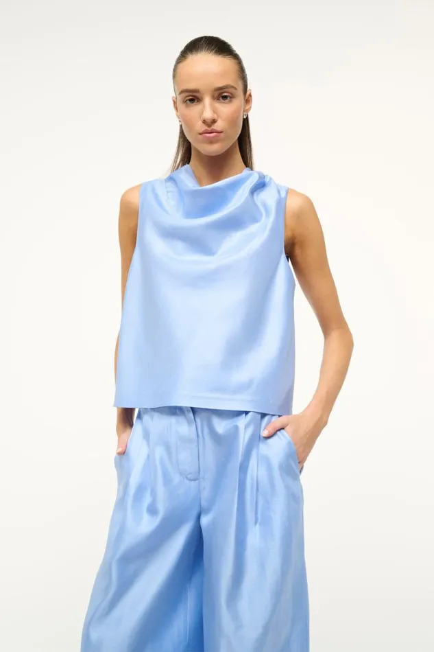 STAUD Tops Women STAUD ROCHELLE TOP PERIWINKLE