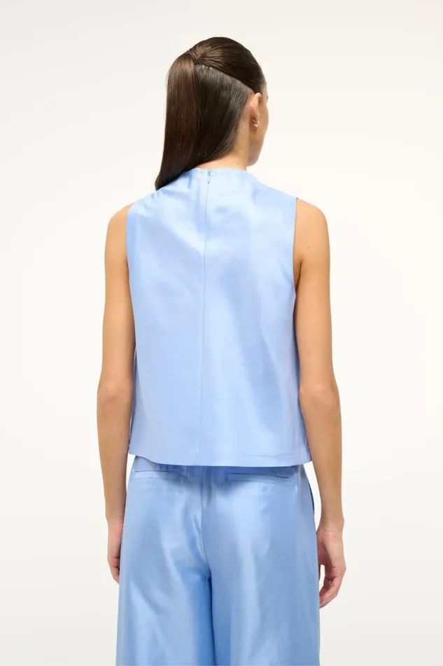 STAUD Tops Women STAUD ROCHELLE TOP PERIWINKLE STAUD Tops Women STAUD ROCHELLE TOP PERIWINKLE