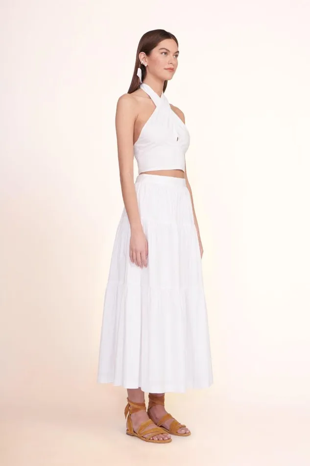 STAUD Tops Women STAUD SMOCKED KAI TOP WHITE STAUD Tops Women STAUD SMOCKED KAI TOP WHITE