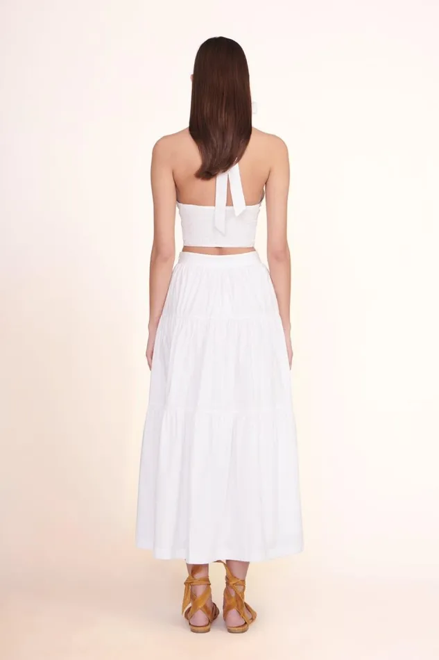 STAUD Tops Women STAUD SMOCKED KAI TOP WHITE STAUD Tops Women STAUD SMOCKED KAI TOP WHITE
