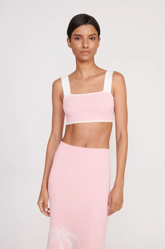 STAUD Tops Women STAUD ZOLA TOP IVORY CHERRY BLOSSOM TOILE