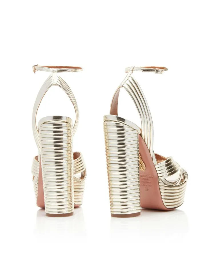 Sundance Plateau 140 Gold Women Aquazzura Platforms Sundance Plateau 140 Gold Women Aquazzura Platforms