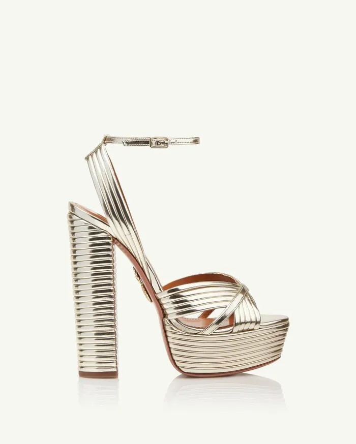 Sundance Plateau 140 Gold Women Aquazzura Platforms Sundance Plateau 140 Gold Women Aquazzura Platforms