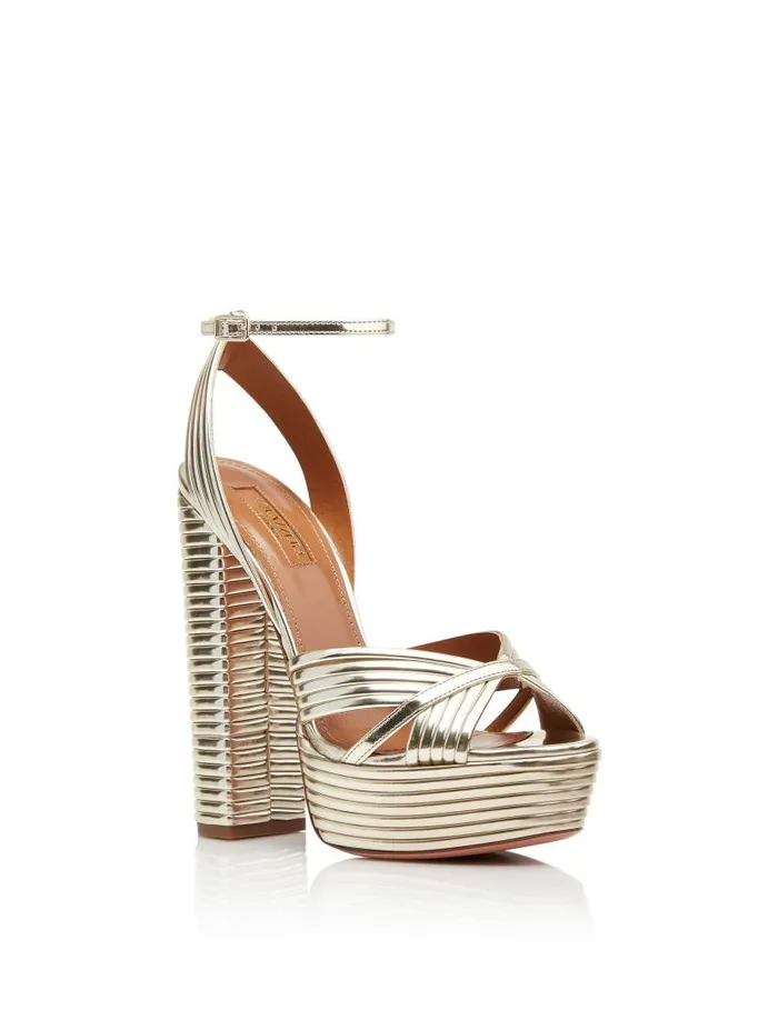 Sundance Plateau 140 Gold Women Aquazzura Platforms Sundance Plateau 140 Gold Women Aquazzura Platforms