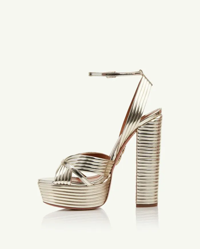 Sundance Plateau 140 Gold Women Aquazzura Platforms Sundance Plateau 140 Gold Women Aquazzura Platforms