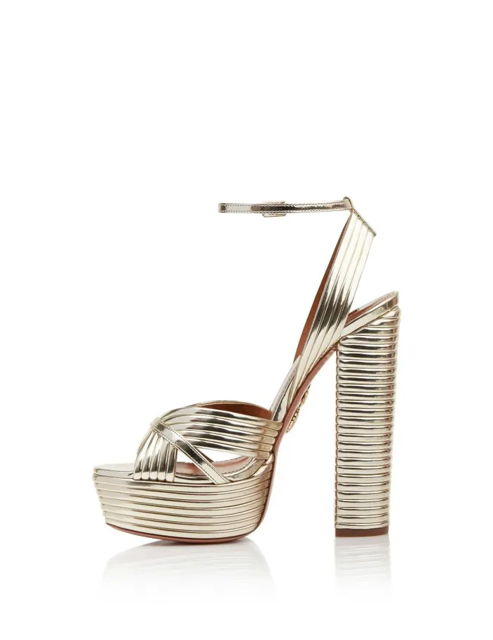 Sundance Plateau 140 Gold Women Aquazzura Platforms Sundance Plateau 140 Gold Women Aquazzura Platforms